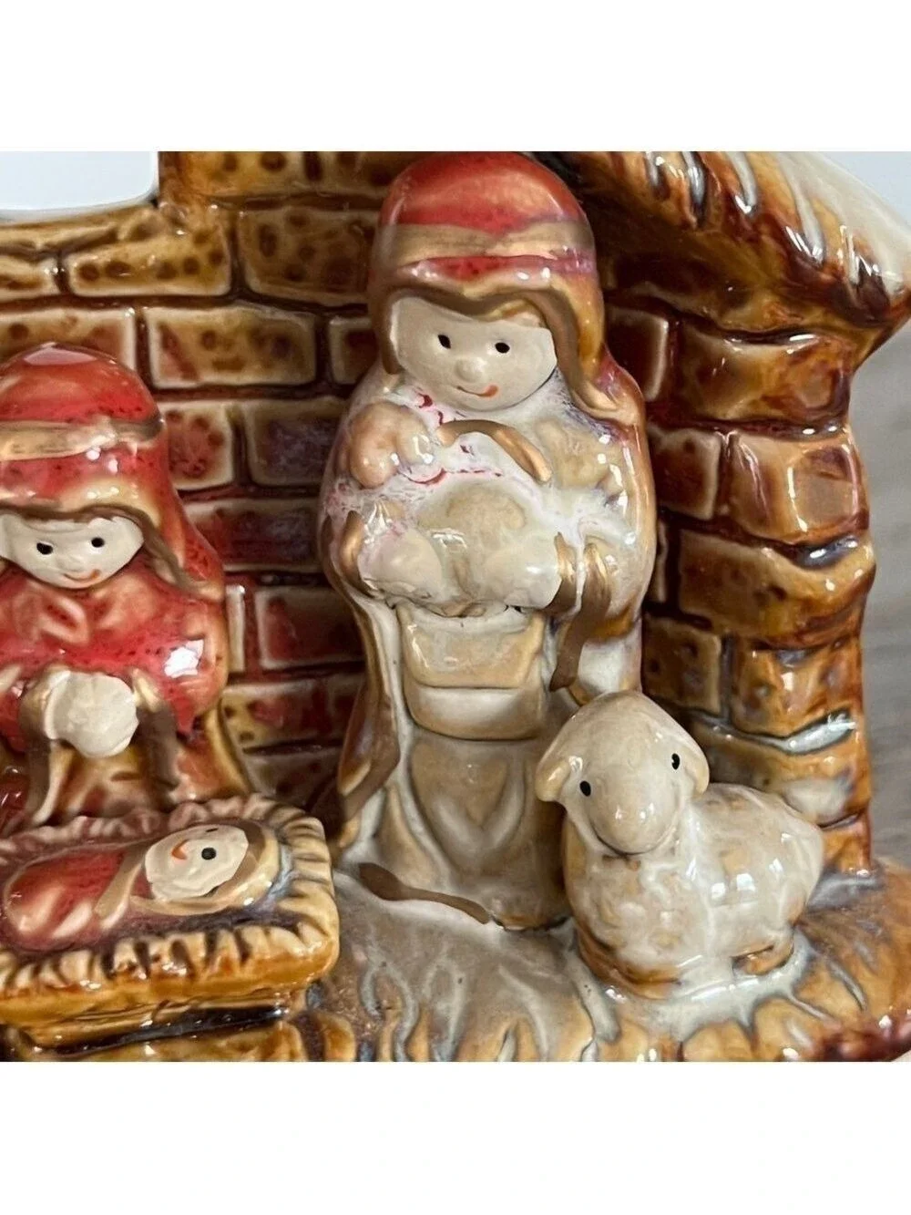 Vintage Miniature Nativity Scene